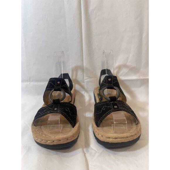 EASY Spirit Sandles Size 6 Women's WMES29ER077 Black - Picture 3 of 14